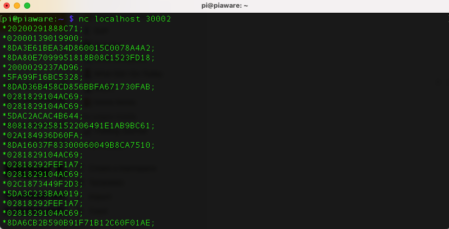 Port 30003 - SBS/BaseStation Forma